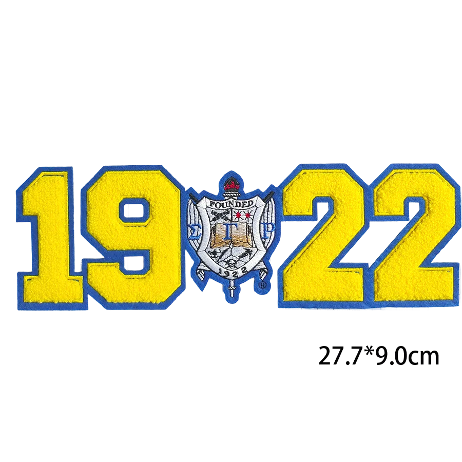 Sigma Gamma Rho1922 Iron Towel Embroidered Patch 8-piece Set Wholesale - Greek Letter Club Custom Coat Pillow Decoration