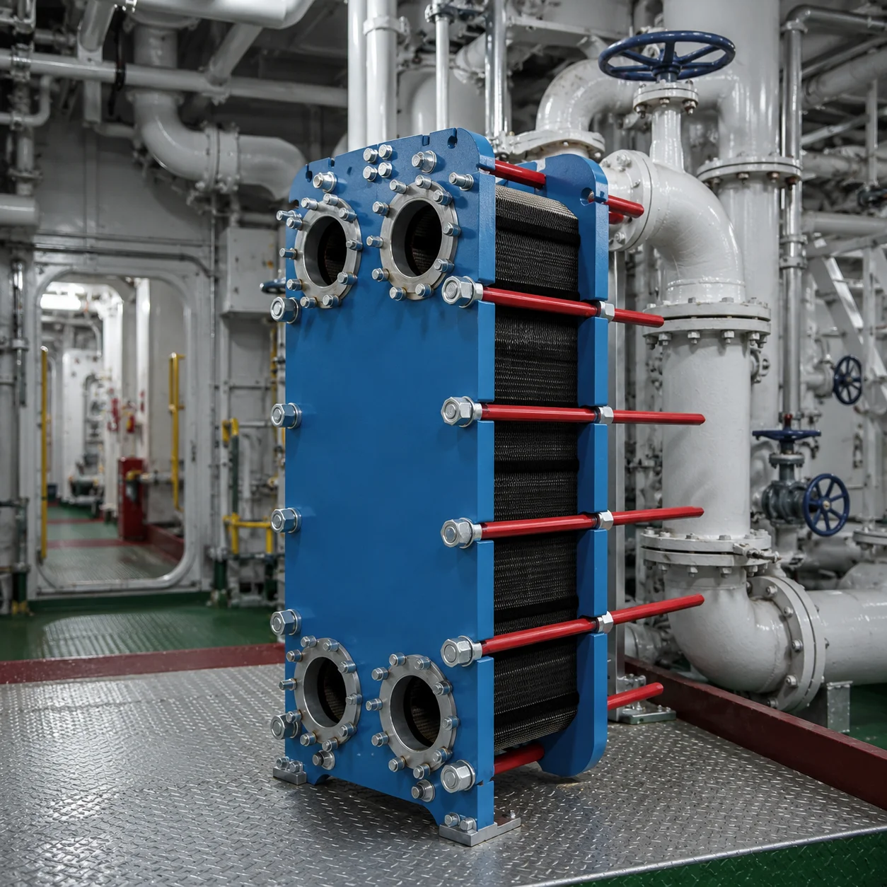 Global Supplier Marine Cooling Scambiatore C276 Alloy 500m3h 1000m3h Echangeur Plate and Frame Plate Heat Exchanger