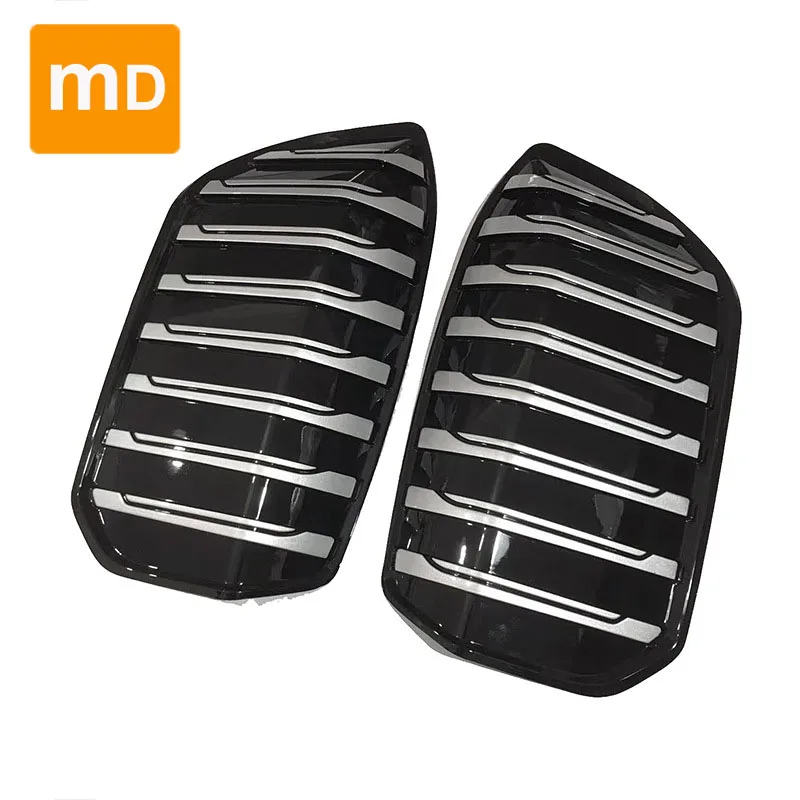 Glossy Black Radiator Grilleswith Vertical Stickers, For BMW Electric I3 BMW 7 Series Car Accessories