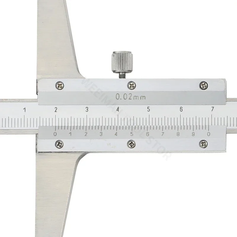 Depth Gauge Vernier Caliper Metal Calipers Woodworking Tools Caliber Measuring Tool Steel Gauges Depth Measurement 150 200 300mm