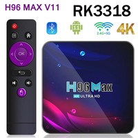 H96 Max V11 Smart TV Box Set-Top Box Android 11 4GB 64GB 3D BT4.0 HD 4K iptv Media Player Rockchip 3318 Quad core TV Box