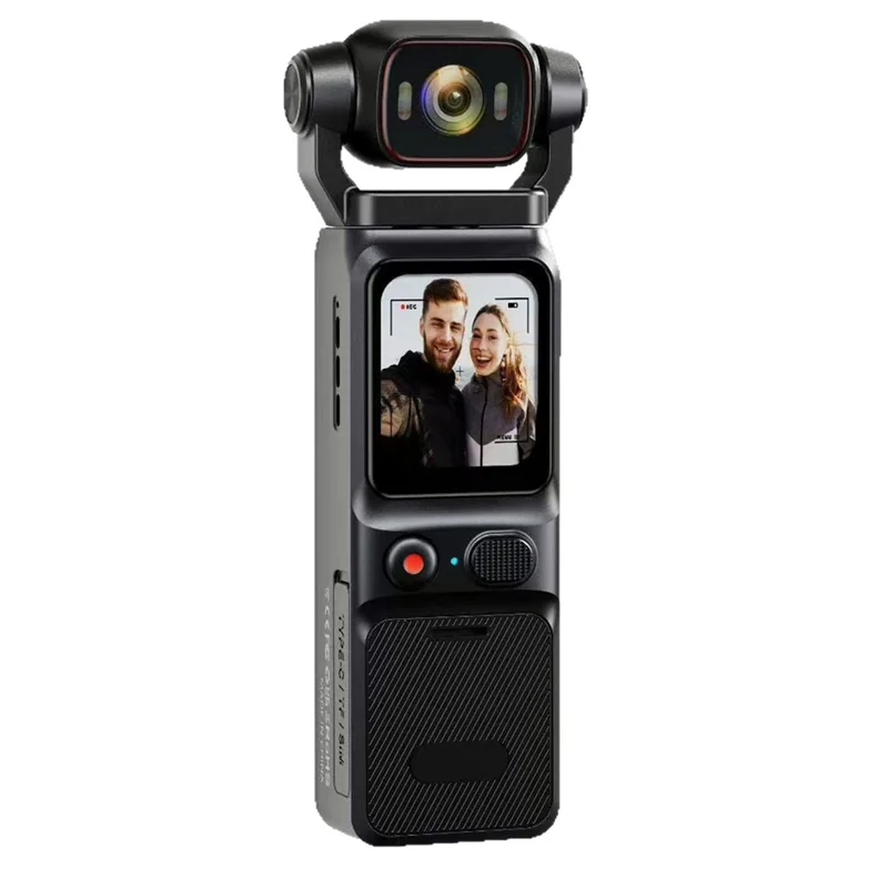 Cámara de bolsillo portátil 4K HD con WIFI, grabadora de vídeo con cardán, estabilizador de mano, cámara corporal para deportes al aire libre
