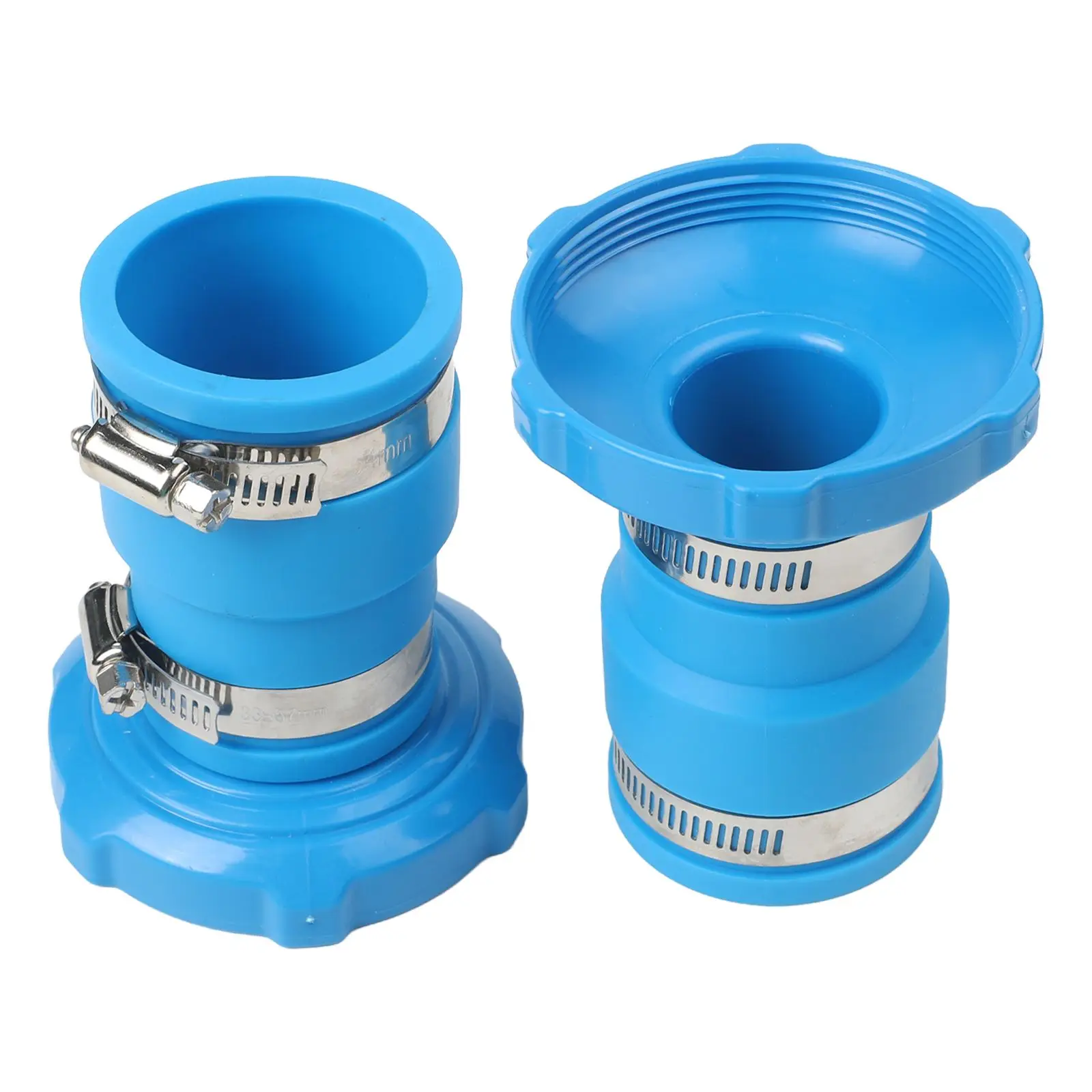 Replacement Connector for Intex Pool Vacuum Hose 1 25 for x 1 5 Rubber Coupling with Metal Clamps for Easy Assembly