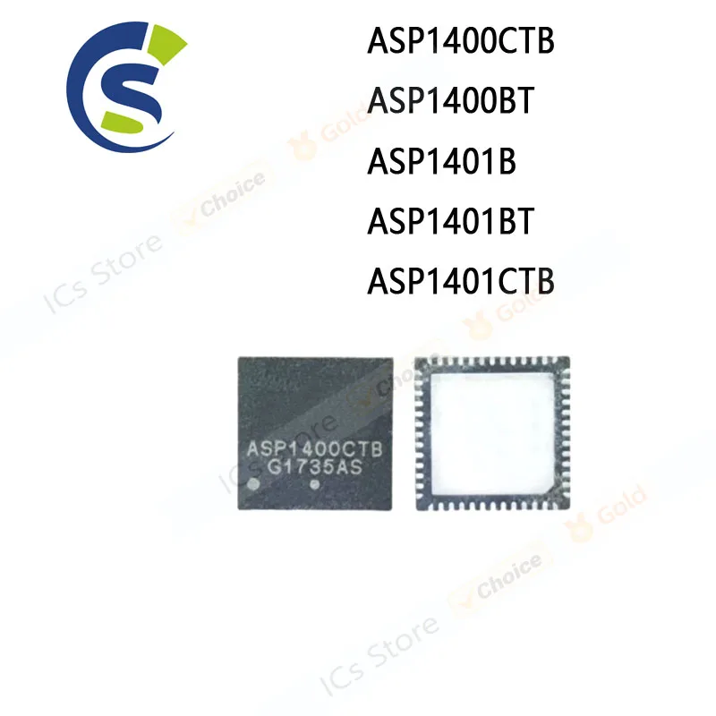 2PCS New and Original QFN-52 Chipset ASP1400CTB ASP1400BT ASP1401B ASP1401BT ASP1401CTB