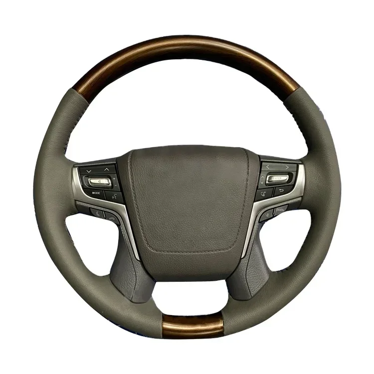 

2021 Hot Selling Leather Material Custom-made Car Steering Wheel For Land Cruiser