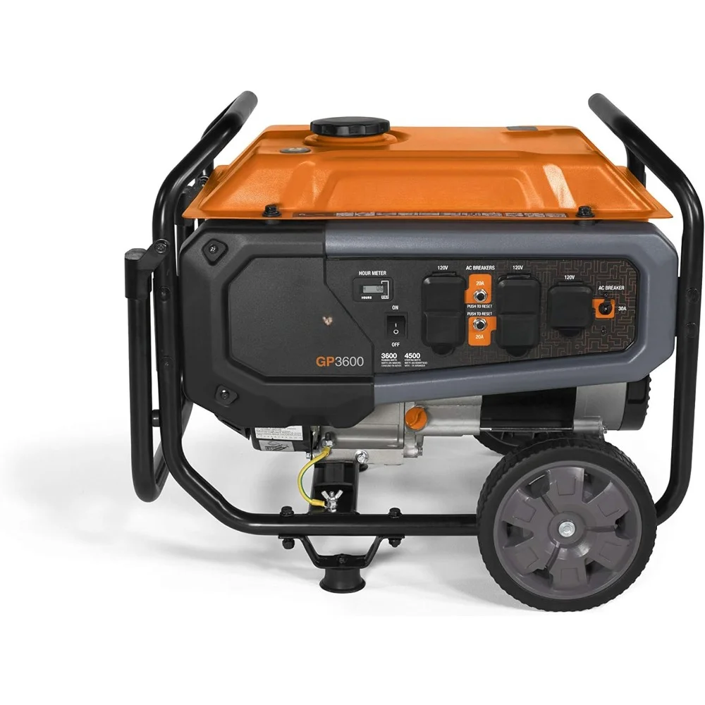 7678 GP3600 3,600-Watt Portable Generator 50-State/ CARB Compliant for Reliable Power Anywhere, 24