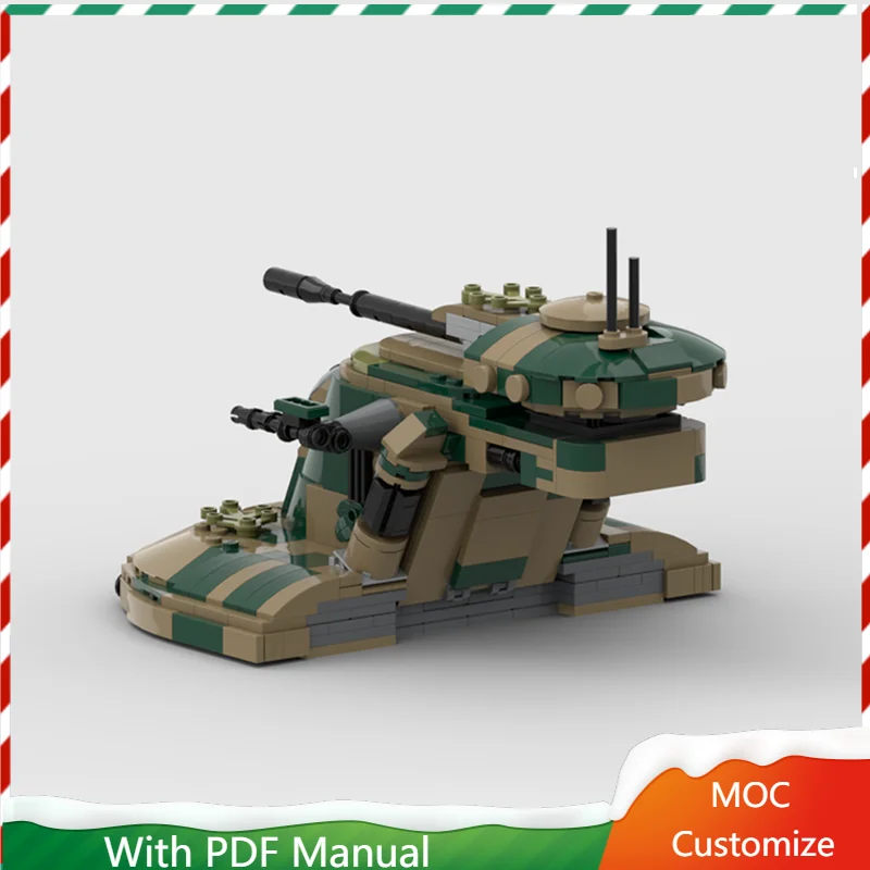 

736 шт. MOC настроить боевую серию, средний размер, модель репульсного танка, сделай сам, собранные, развивающие, креативные, детские игрушки, рождественские подарки