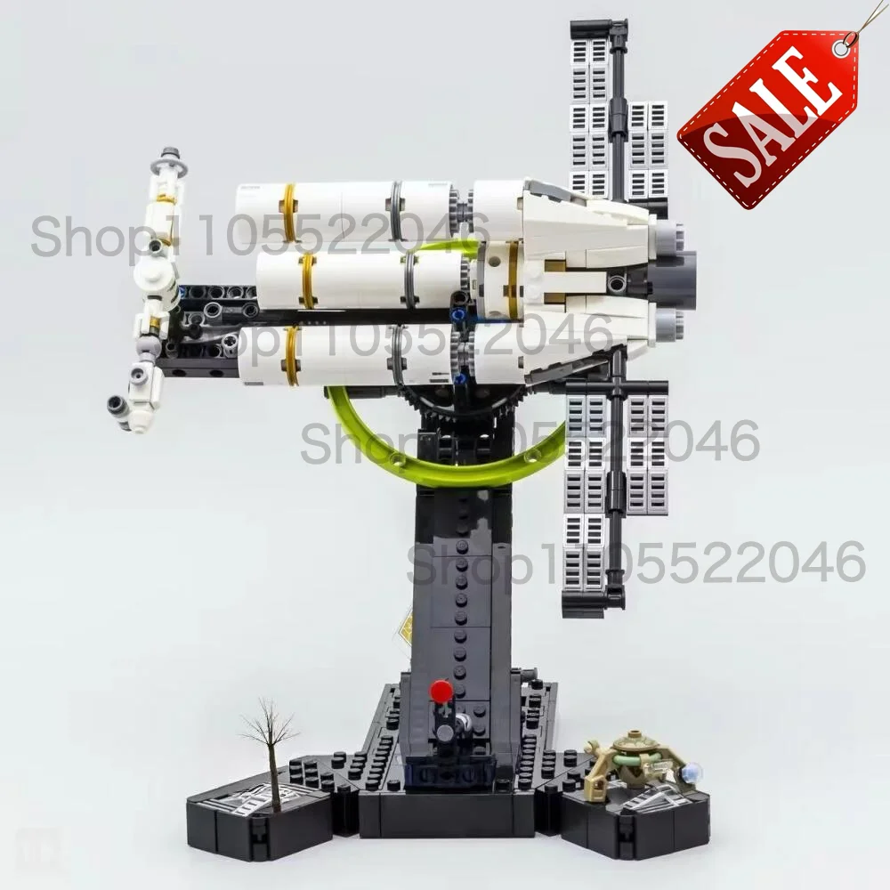 2026 New Project Interstellar Spaceship Building Blocks Set 830PCS Sci-Fi Space Vehicle Brick Desktop Decor Gift for Adult Fan view 4