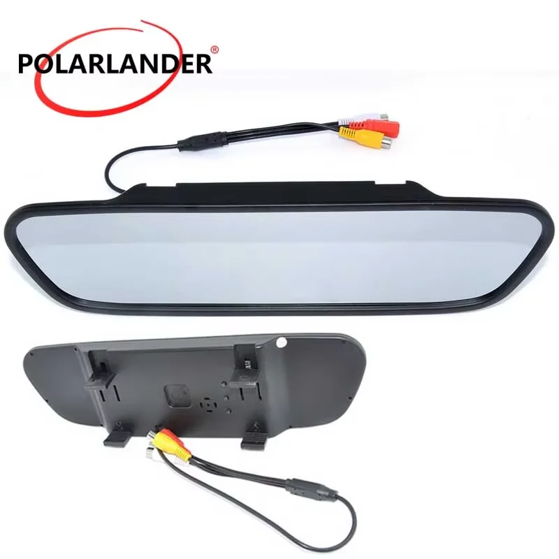 

5 Inch Color TFT LCD Screen 16:9 screen DC 12V Rearview Mirror Monitor High resolution for DVD Camera VCR High resolution