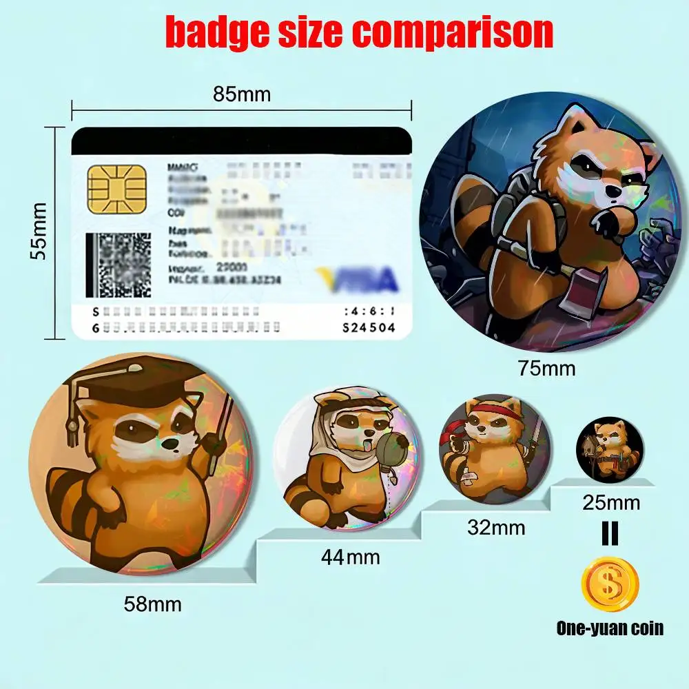 Spiffo game Project Zomboid Round Exquisite Badge Brooches Creative Pins For Clothes Hat Backpack Gift Accessories