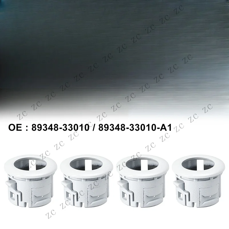S+ 4pcs 89348-33010 White PDC Parking Sensor Retainer Holder for Lexus ES350 HS250h