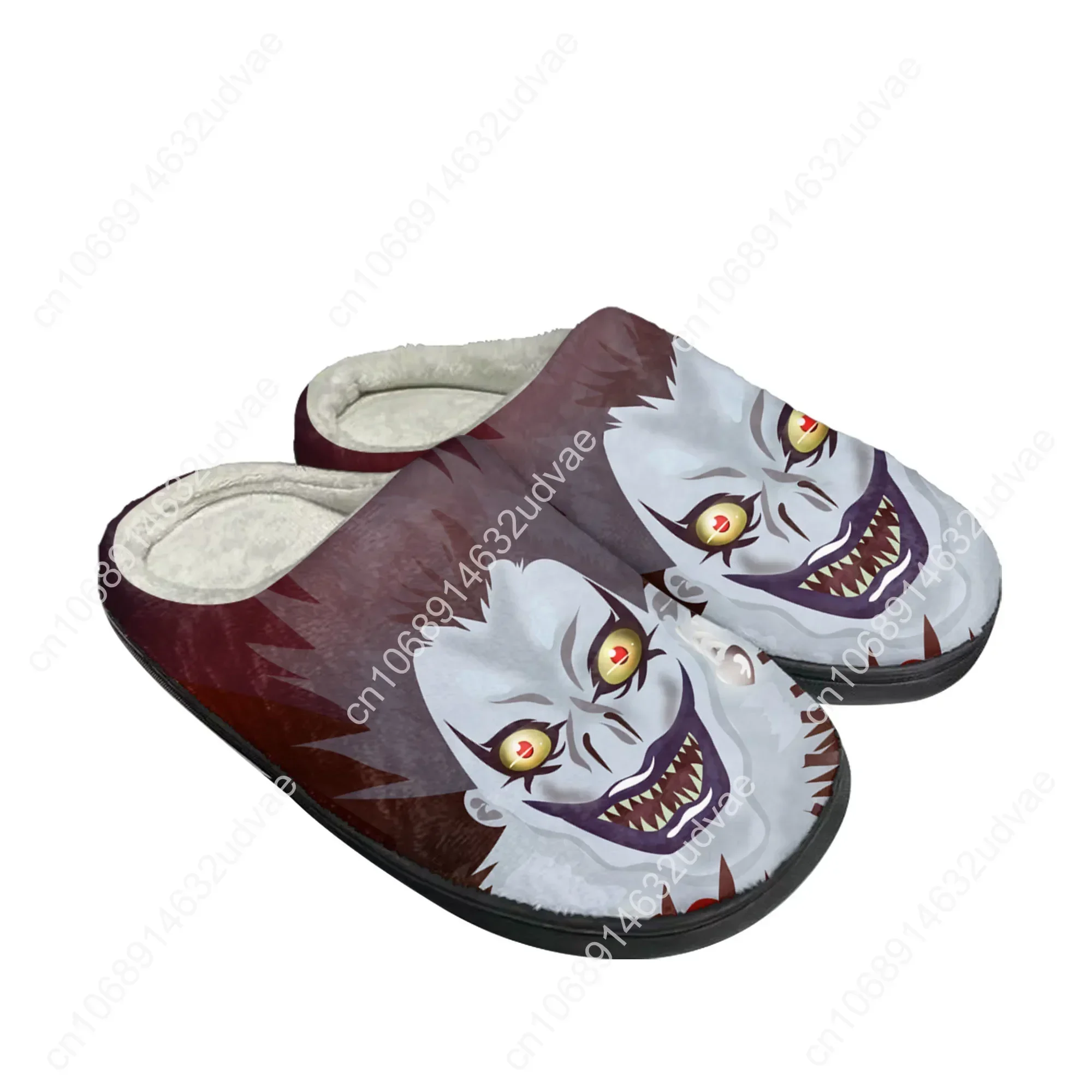 Ryuk Horror Halloween Death Note Home Cotton Custom Slippers Mens Womens Sandals Plush Casual Keep Warm Shoes Thermal Slipper