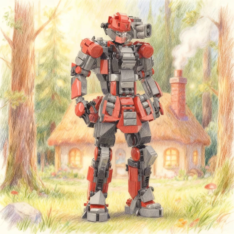 

742pcs MOC Titania Model Building Blocks Construction DIY Creative Christmas Gifts Education Brick Kids Birthday Toy Idea