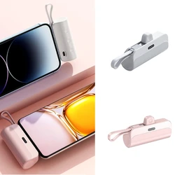Portable Mini DIY Power Bank Case 1 Slot 18650/21700/21650 Battery Power Bank Shell Type C Output Emergency Power Supply Shell