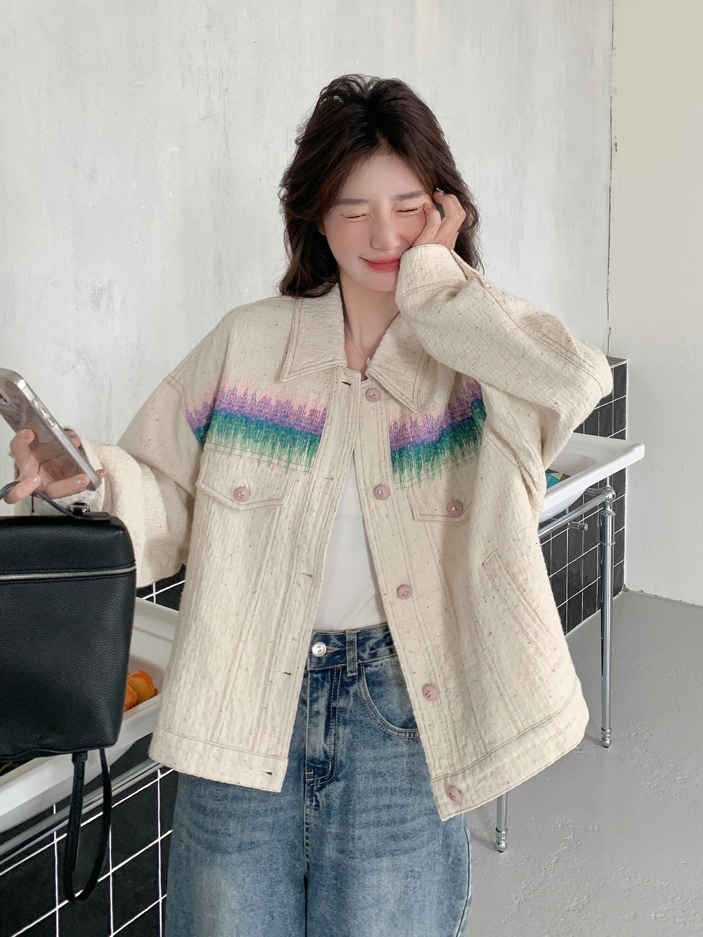 veste-decontractee-pour-femme-brodee-col-montant-fermeture-a-boutons-nouvelle-mode-coreenne-respirante-printemps