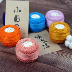 50g/ball Soft 100% Cotton 8# Lace Yarn for Hand Knitting Crochet Thin Thread for DIY Pillow Lace Supplies FZ334