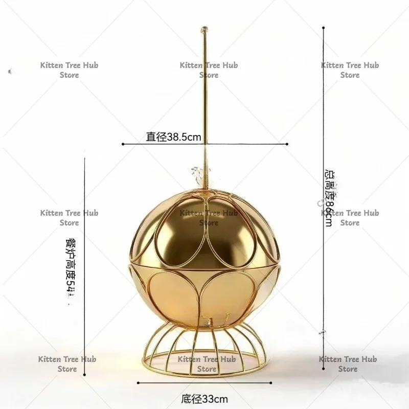 Stainless Steel Globe Hanging Dining Stove Self-Service Dining Stove