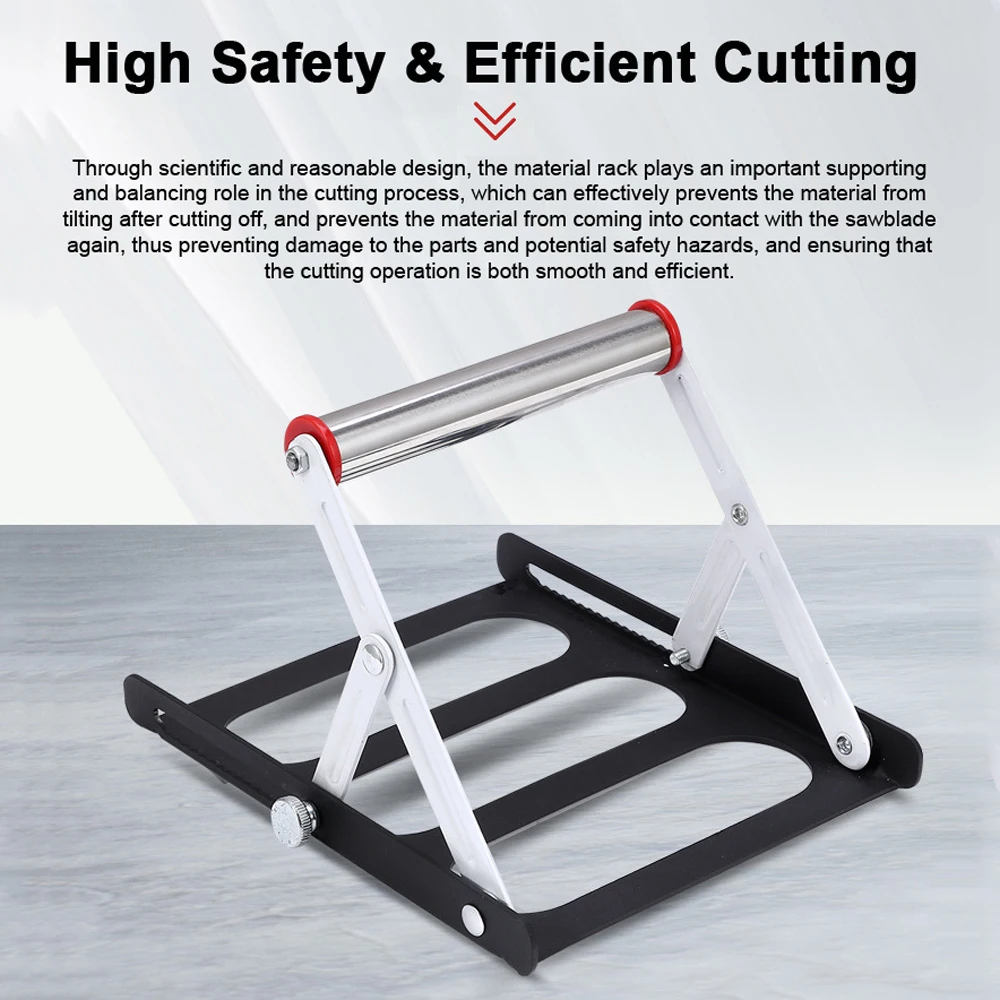 Multifunctional Cutting Machine Material Rack 55-135mm Height Adjustable Tripod Auxiliary Support Bracket Foldable Bracket Frame