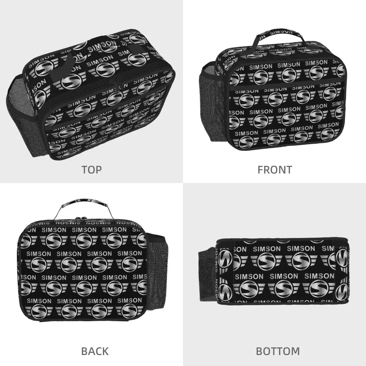 Vintage Simson Insulated Lunch Bag for Women Children Portable Food Boxes Thermal Lunch Box Tote