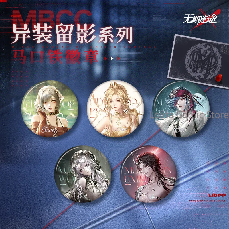 Path to Nowhere Eleven Margaret Ceto Eve Rust Backpack Tin Badge Button Pin Cartoon Figure Brooch Cosplay Fans Collection Gift