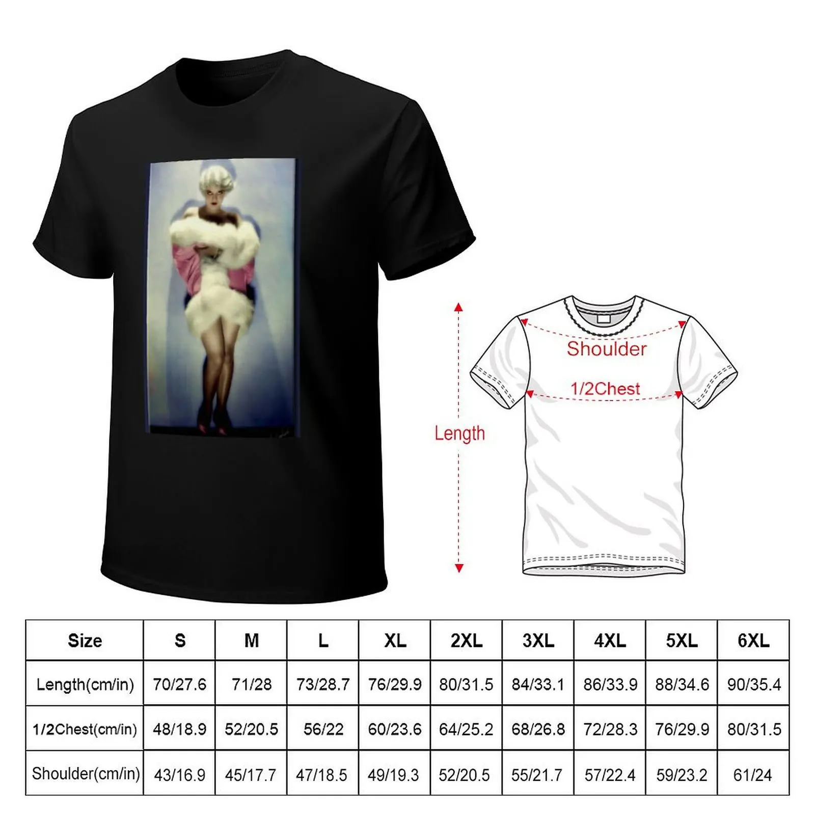 Jean Harlow T-Shirt Soft Stretch Short Sleeve Top