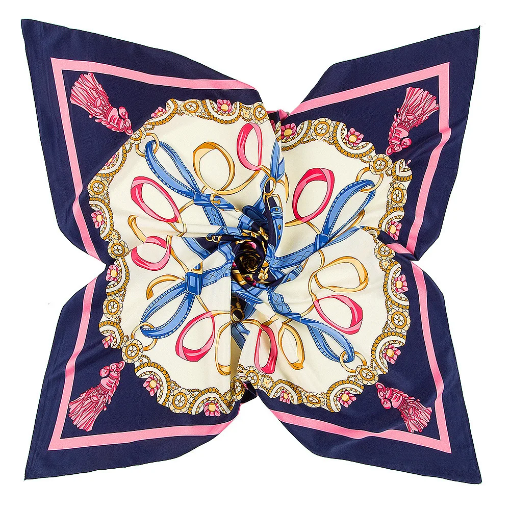 

130cm French Elegance Belt Tassel Pattern New Ladies Scarf Shawl Wrap for Travel Sun Protection Gift Present Wholesale