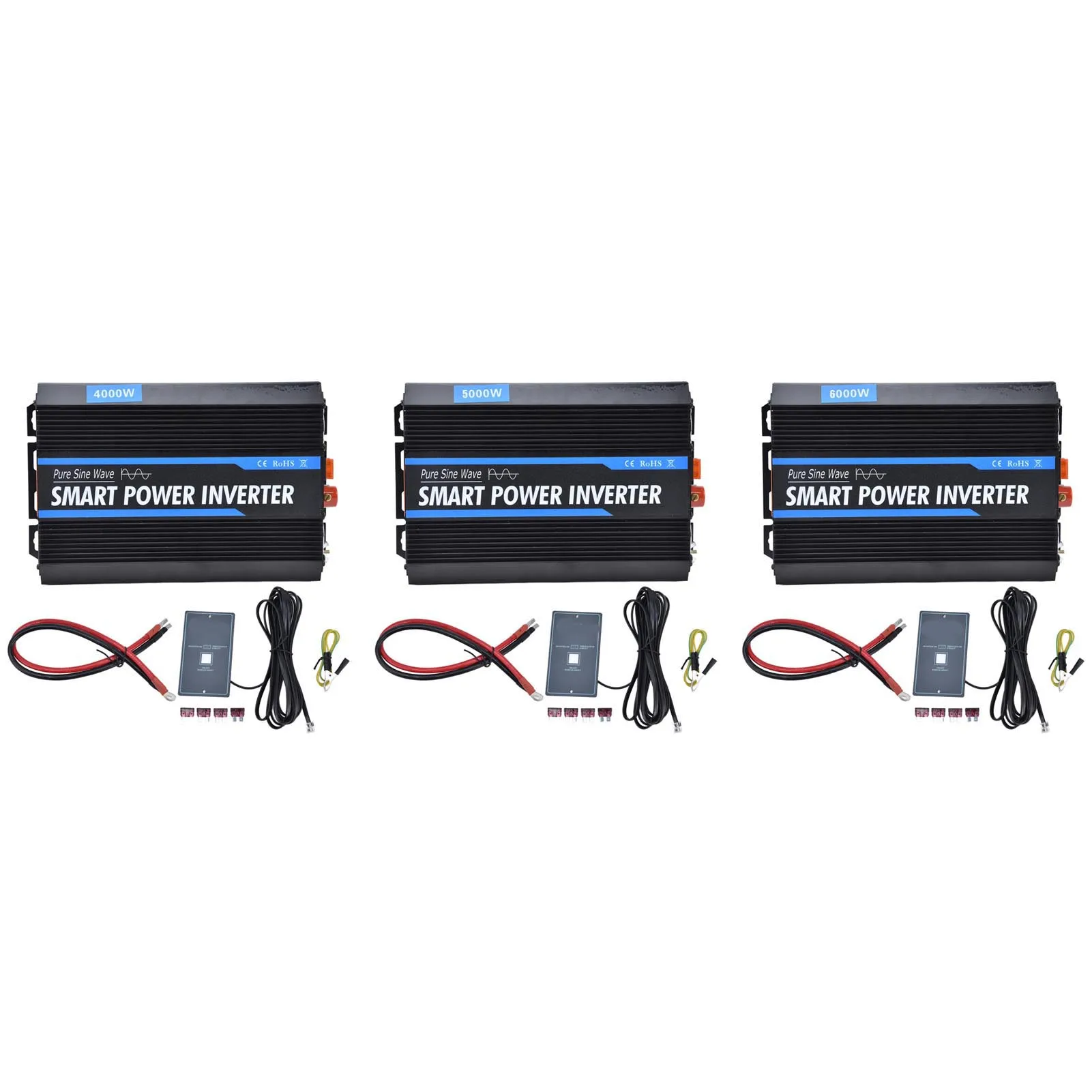 عاكس الطاقة عاكس الطاقة محول الطاقة الشمسية جيبية نقية شاشة ديجيتال 12 فولت إلى التيار المتناوب 220 فولت محول محول الطاقة الشمسية