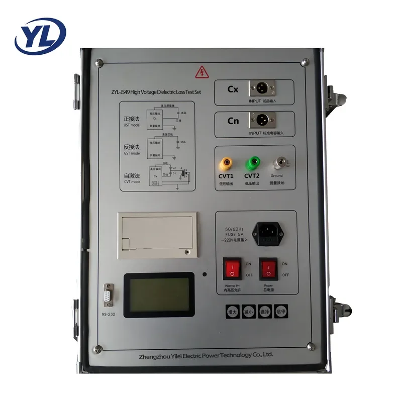 ZYL-JS49 Automatic Tan Test Set 10kV Dielectric Loss for HV Transformer Insulation
