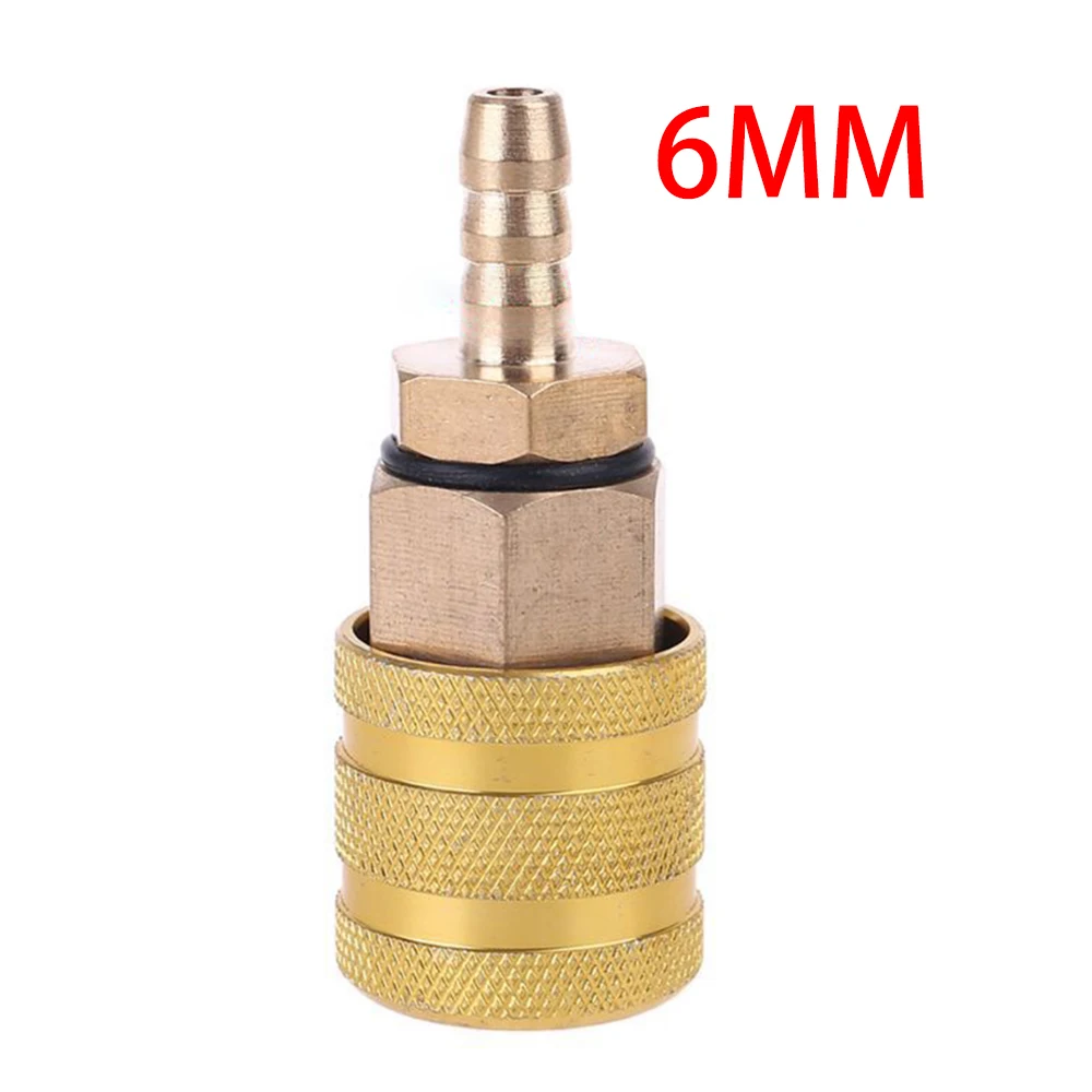6mm/8mm Auto-Reifenventil-Clip, Pumpendüsenklemme, massiver Messingverbinder, Luftanschluss, Aufblaspumpenadapter, Hardware-Zubehör – Detail 4
