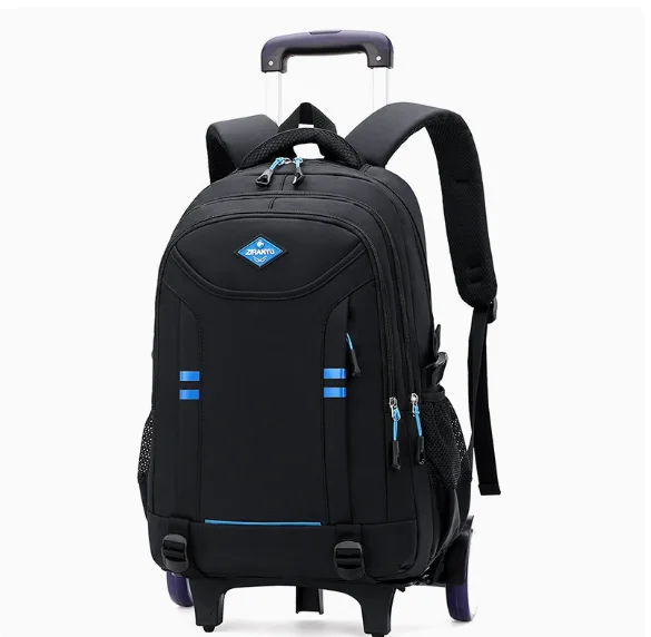 Middle  School Trolley Bags for Teenager Boys School Wheeld Bag School Wheeled Backpack Bags Travel Rolling Bag Large Capacity