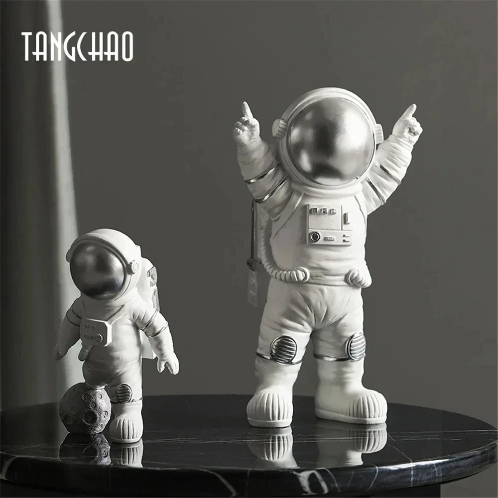 

Multi shaped resin astronaut decoration moon model decoration astronaut home and office decoration statue holiday gift