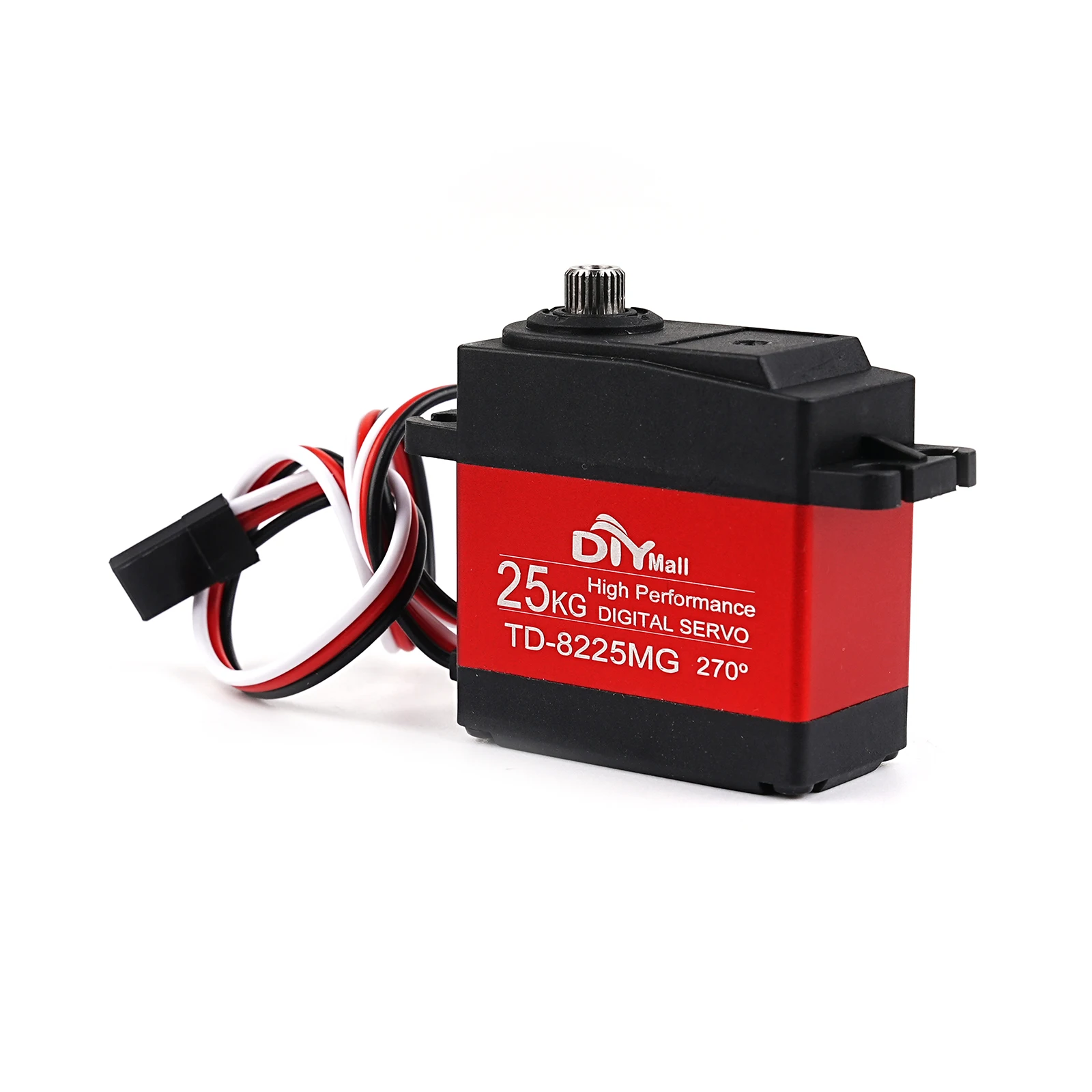 TD-8225MG 25KG digitale servo 180 °   270 °   360 °   Koolborstelmotor Metal Gear Servo Onderdelen Voor 1/8 1/10 1/12 RC Auto's Boot Robotarm