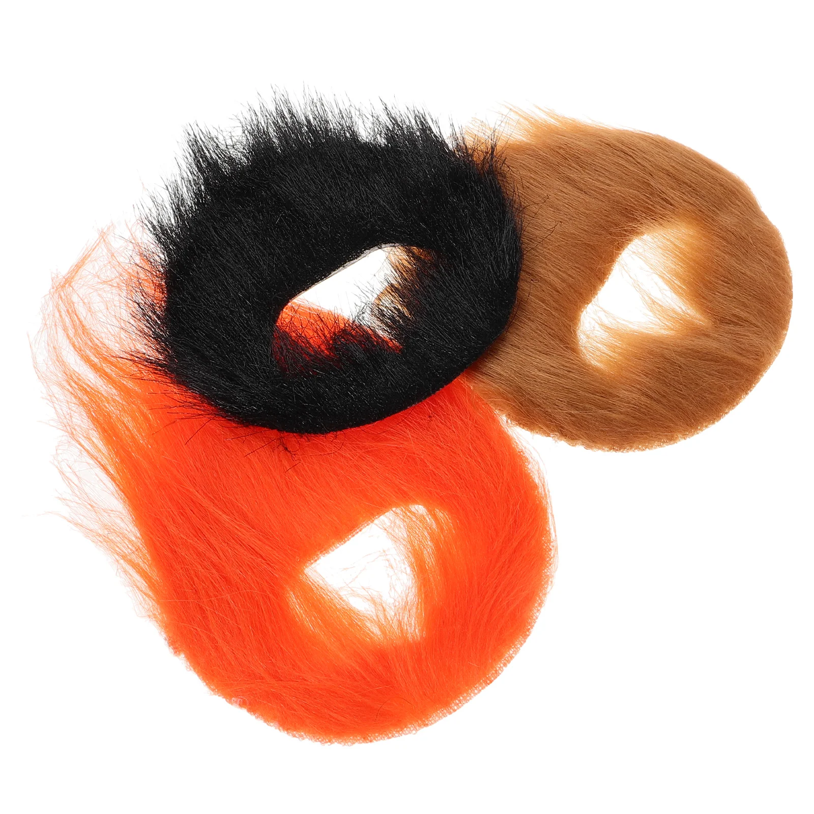 3 قطعة زي وهمية الوجه وهمية الشارب اللحية الشعر واقعية حفلة الهالوين براون الشارب الدعائم زينة اللحية كاذبة #6