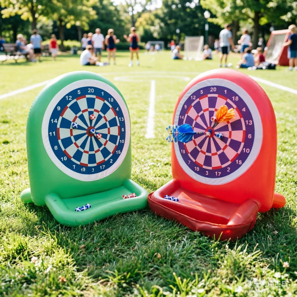 

Safe PVC Inflatable Target Game, Colorful Toss and Darts Board for Family Fun, Kids Outdoor Activity Toy