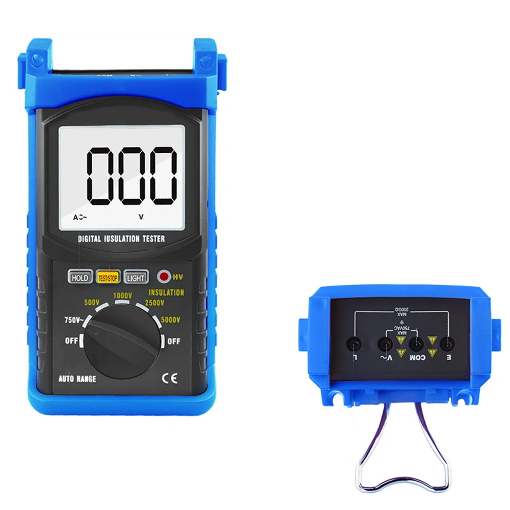 Insulation Resistance Testing Device at 55000V Includes Large LCD Screen and Auto Power Off Feature for Convenience