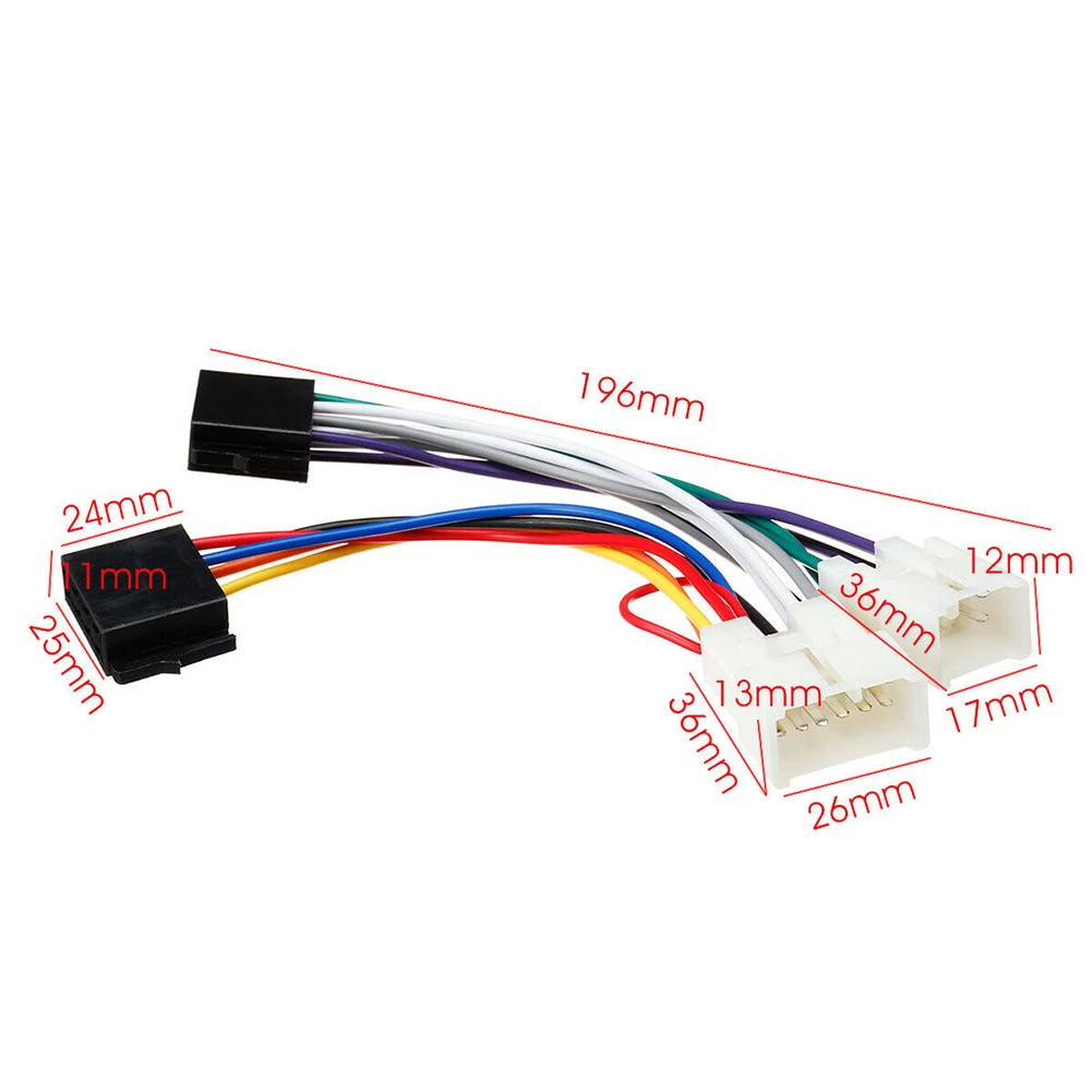 Car Stereo Radio Harness ISO Radio Wiring Harness Connector Plug Adapter for Toyota Camry Corolla RAV4 Aurion Avensis Yaris