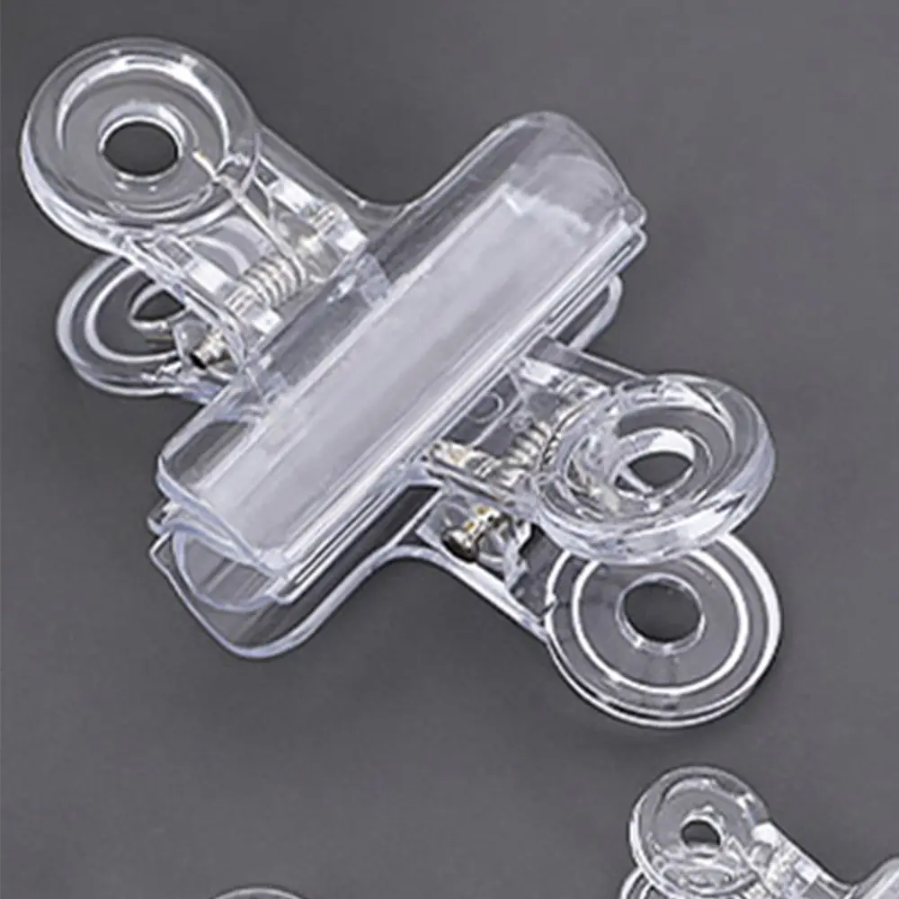 Acrylic Transparent Simple Memo Folder Dovetail Clamp Long Tail Clip Food Storage Clip