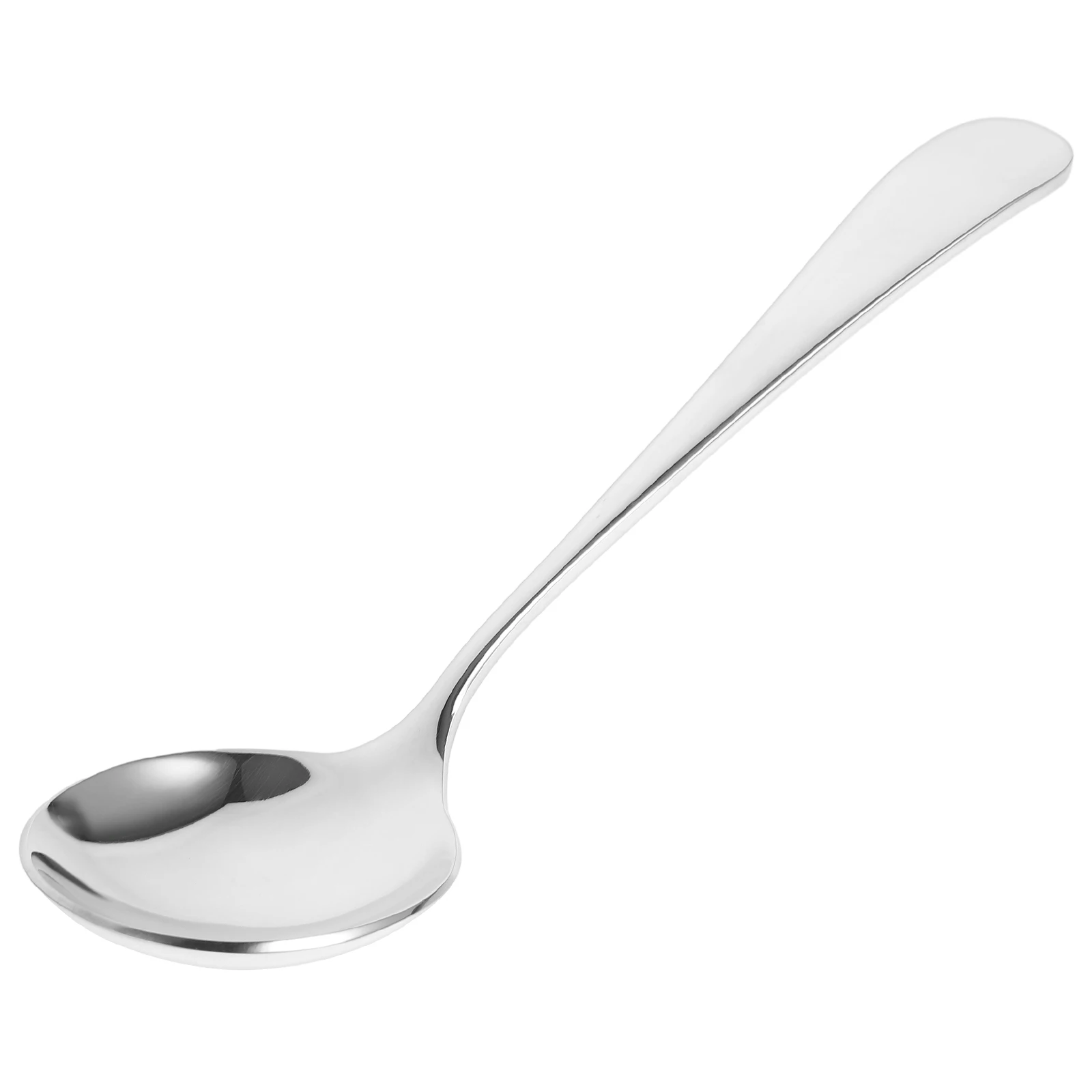 

Stainless Steel Soup Spoon 3 5mm Thick Silver Kitchen Tools for Serving Soup Porridge Ramen Practical Daily Dining Gadgets
