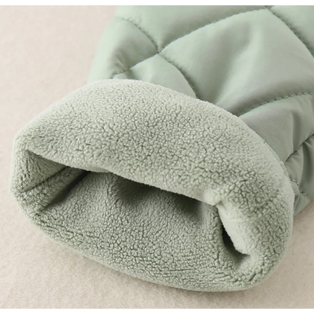 0-3Y الرضع صبي الفتيات سميكة ارتداءها 2025 الوليد الطفل مبطن رومبير الكرتون الدب مقنعين نيسيي الدافئة الشتاء الخريف بذلة #5