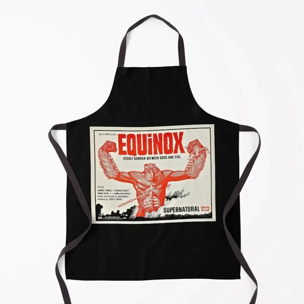 

EQUINOX 1970 HORROR MOVIE! Apron professional hairdressing Chef Uniform Woman Kitchenware Art Apron