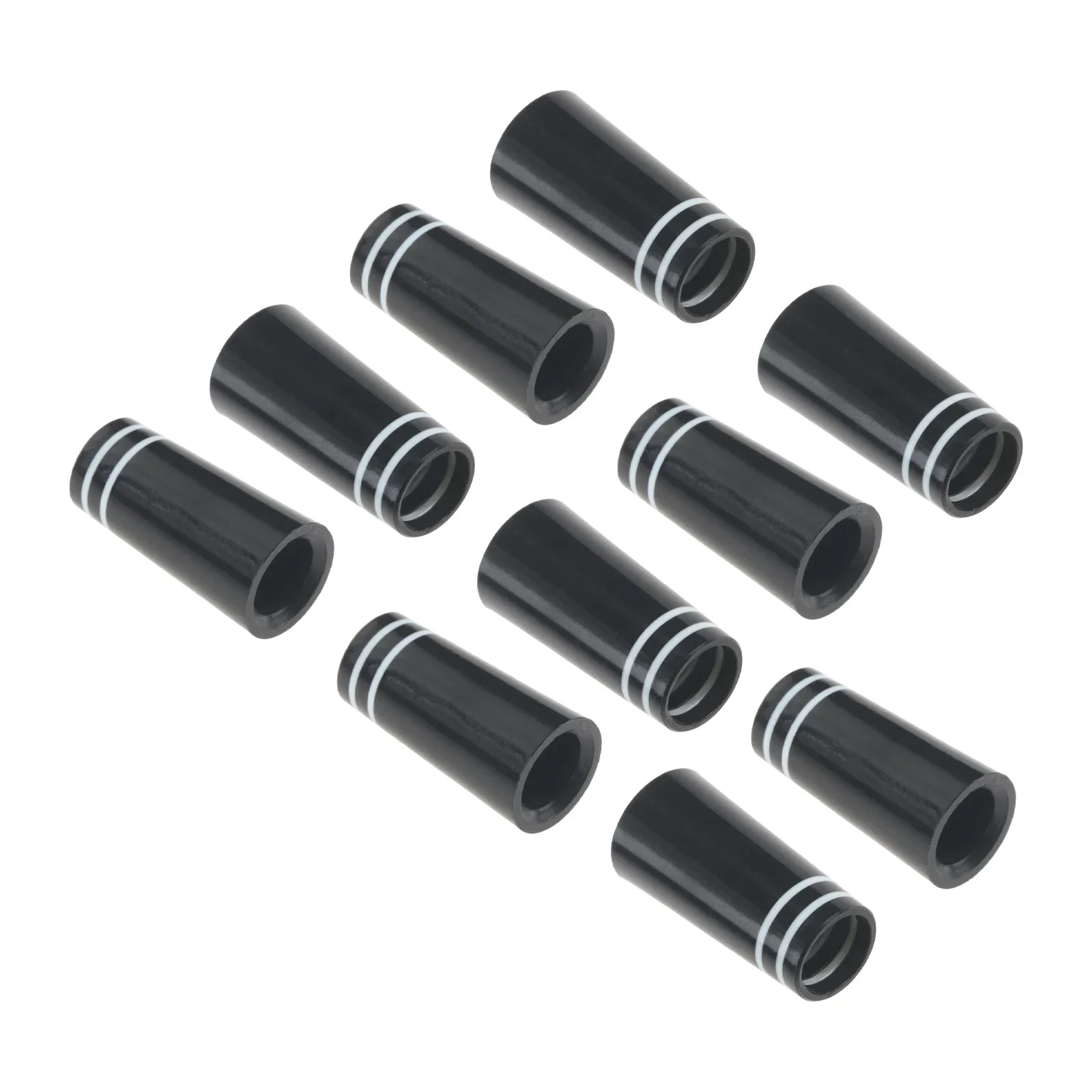 10 Stuks Plastic Golf Ferrules Met Dubbele Witte Ring Voor 0.358 Tips Golfas Mouw Adapter Vervangende Club Schachten Accessoires