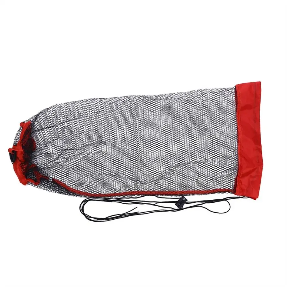 Sac en maille de pêche à cordon, Protection du poisson, panier de pêche, filet de poisson vivant, poche pliante et épaisse, Cage, outil de matériel
