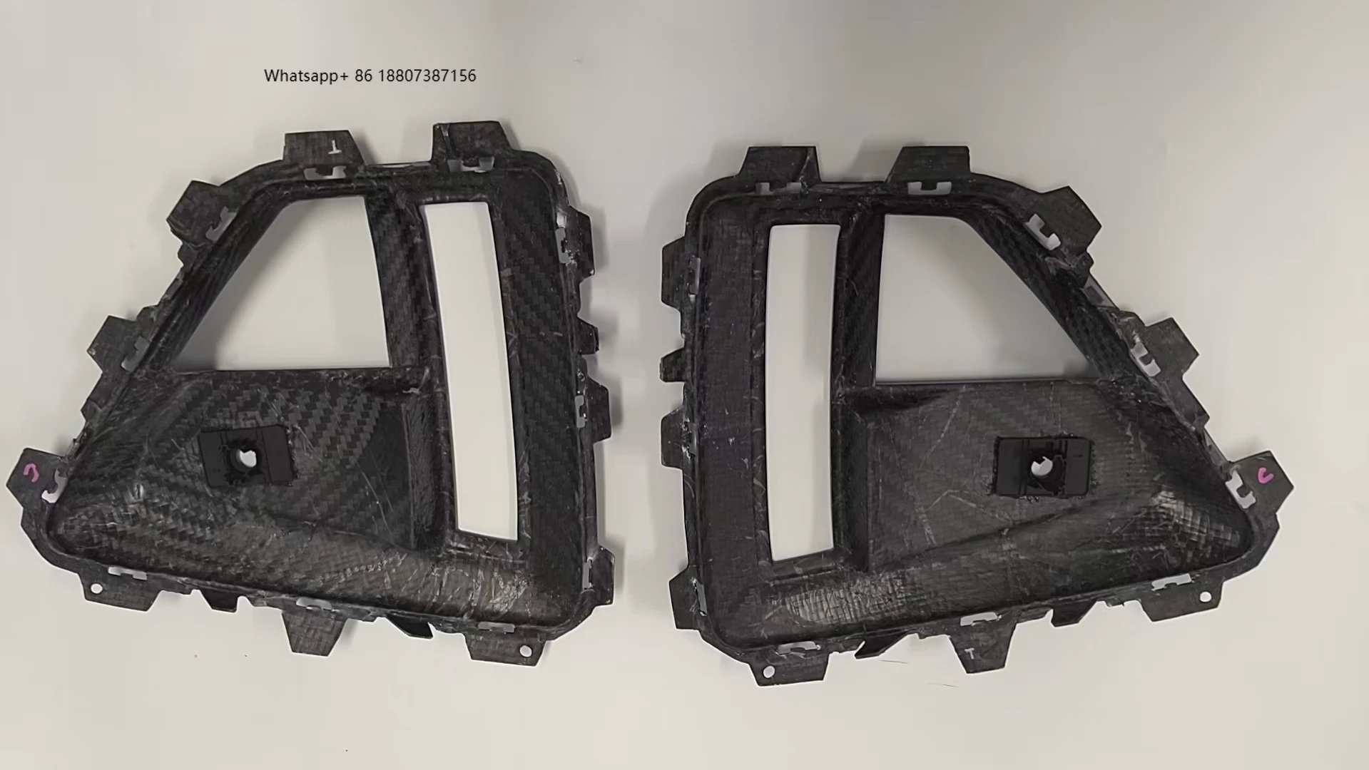 

High Quality X5M F95 LCI LD Style Prepreg Carbon Fiber Front Duct for X5m F95 Lci Dry Carbon Front Bumper Trim Perfect Fitment
