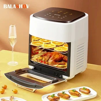 Image 15L Large Multifunction Digital Air Fryer Without Oil Electric Oven, Dehydrator, Oven Touch Screen Fryer Viewable Window