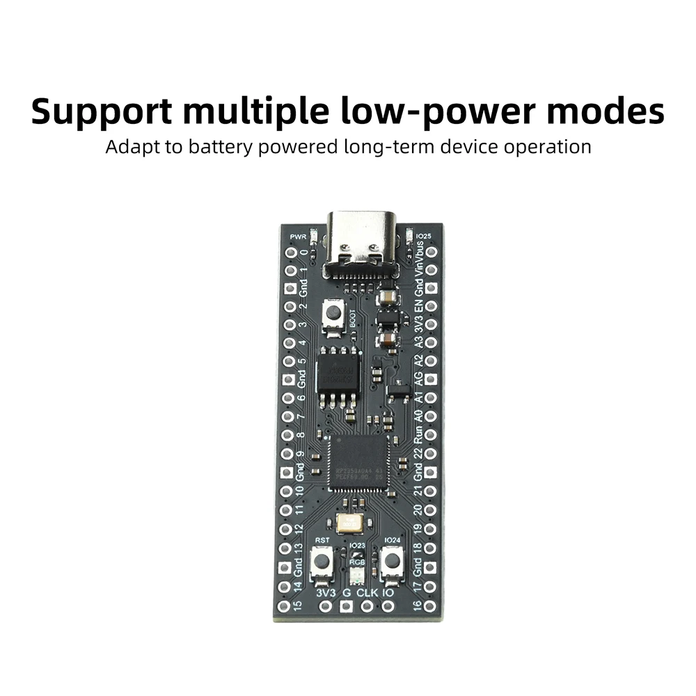 RP2350A Development Board 128Mbit 16MB Dual-Core Module For Raspberry Pi Pico 2 Projects Development Board Type C