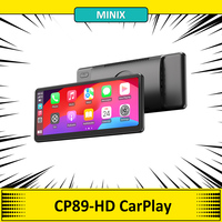 MINIX CP89-HD Portable Wireless CarPlay/ Android Auto Display, Linux 5.4, 8GB eMMC, 256MB (Industry Leading), 60FPS 8.9 Inch