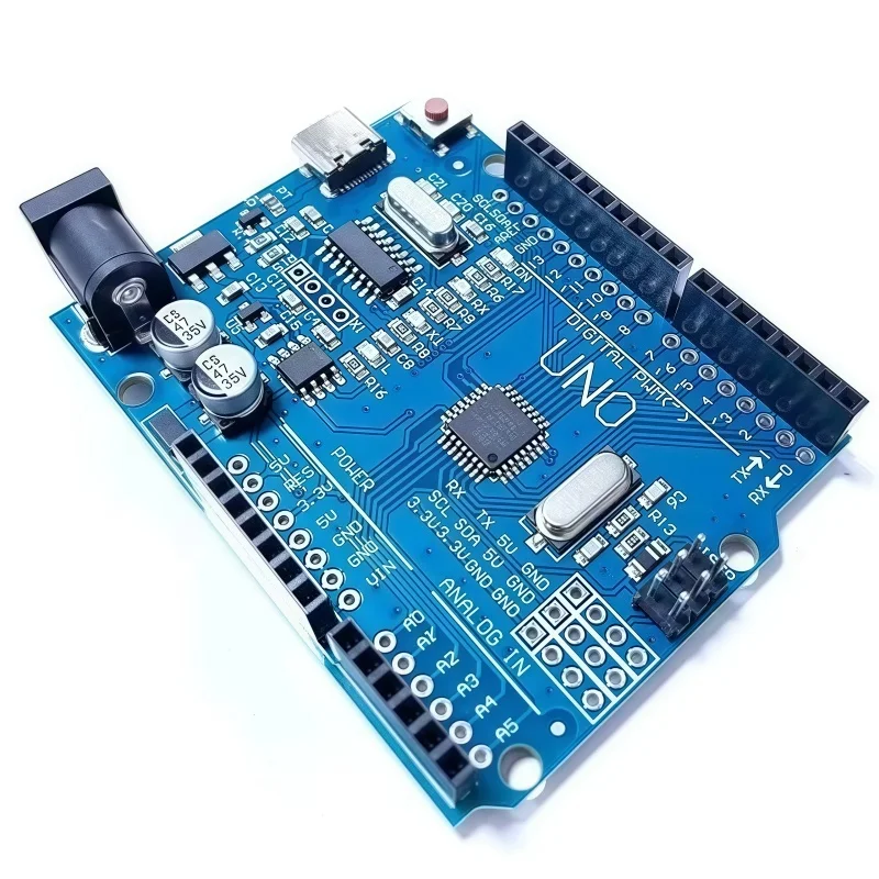 For arduino UNO-R3 development board ATmega328P single-chip module improved TYPE-C interface