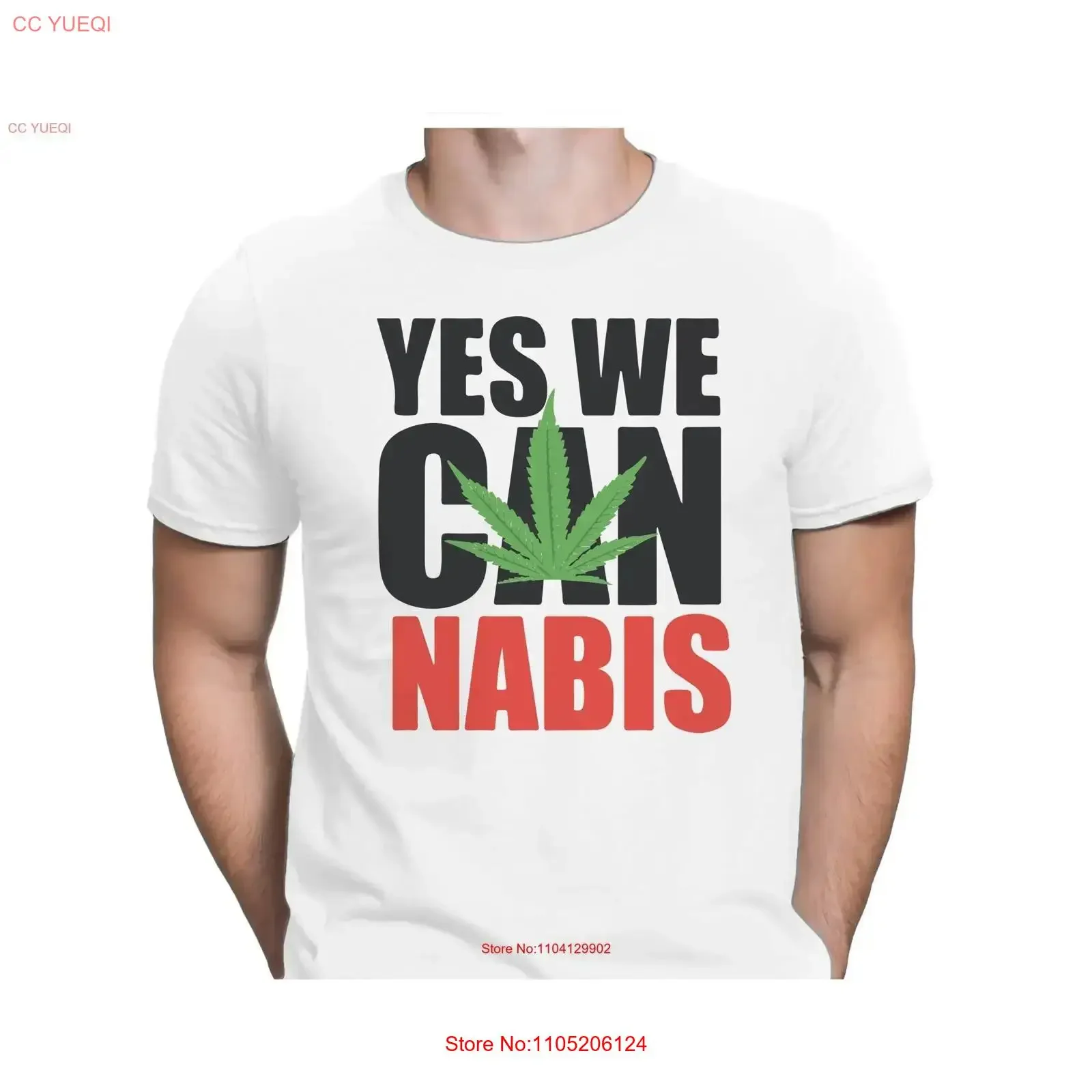 

Yes We Can Nabis Men's Fun T Shirt Small to 4XL PAPAYANA vintage Washed Versatile Slightly fashion Unisex Soft Stylish homme