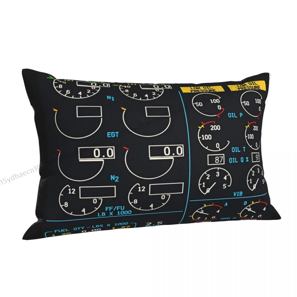 BOEING 737 NG ENGINE INSTRUMENT PANEL Hug Pillowcase Airplane Airport Sign Backpack Cojines Printed Pillow Covers Decorative