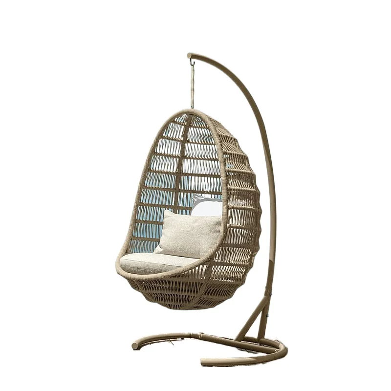 Leisure villa terrace hanging basket swing rain and sun protection courtyard balcony rattan hanging